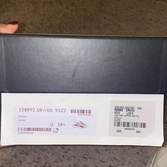 Womens Rhyton Gucci Logo Leather Sneaker - Picture 7 of 7